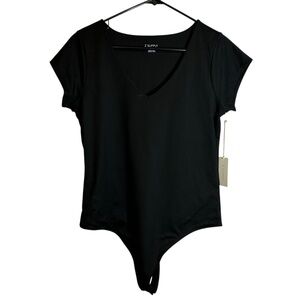 Z Supply Lucia‎ So Smooth Black Thong Bodysuit NWT Size XL #247983 Shapewear
